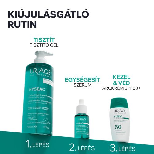 Uriage HYSEAC 3-REGUL+ akné és mitesszerek ellen SPF50+ 50ml