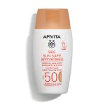 Apivita Bee Sun Safe Daily Age Repair színezett fluid ráncok és pigmentfoltok ellen SPF50 50ml