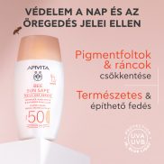   Apivita Bee Sun Safe Daily Age Repair színezett fluid ráncok és pigmentfoltok ellen SPF50 50ml