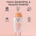 Apivita Bee Sun Safe Daily Age Repair színezett fluid ráncok és pigmentfoltok ellen SPF50 50ml