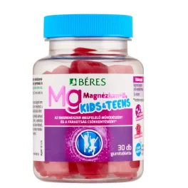 Béres Magnézium B6 gumitabletta Kids/Teens málna 30x
