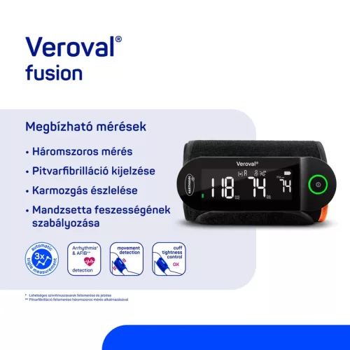 Veroval fusion vezeték nélküli felkari vérnyomásmérő 1db