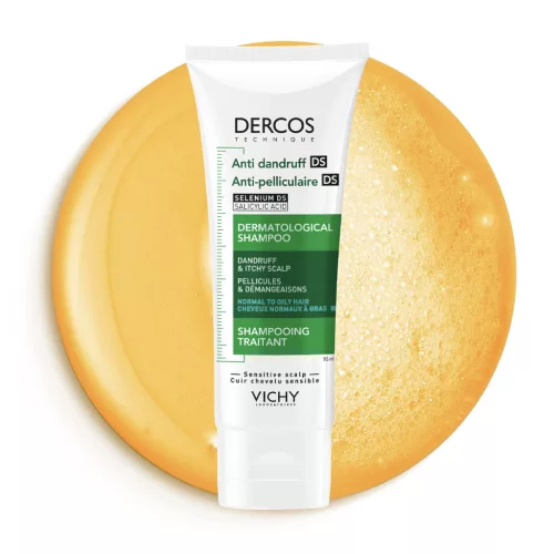 VICHY Dercos Korpásodás elleni sampon normál és zsíros hajra 95ml