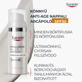   Eucerin Hyaluron-Filler + Longevity Epigenetic Nappali arcápoló SPF30 50ml