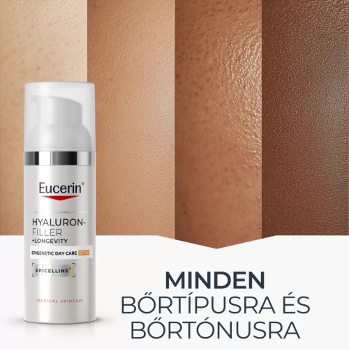 Eucerin Hyaluron-Filler + Longevity Epigenetic Nappali arcápoló SPF30 50ml