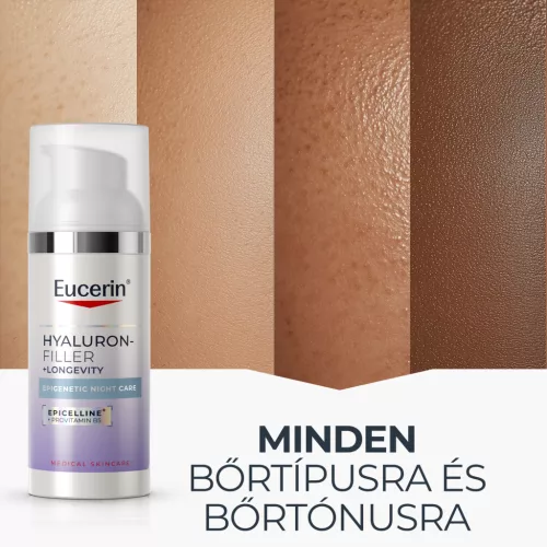 Eucerin Hyaluron-Filler + Longevity Epigenetic Éjszakai arcápoló 50ml