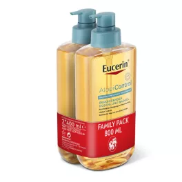    Eucerin AtopiControl Lipid-Olajtusfürdő DUO PACK 400+400 ml