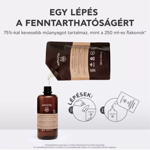 Apivita sampon száraz korpa ellen - utántöltő 500ml