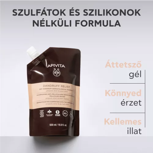 Apivita sampon száraz korpa ellen - utántöltő 500ml