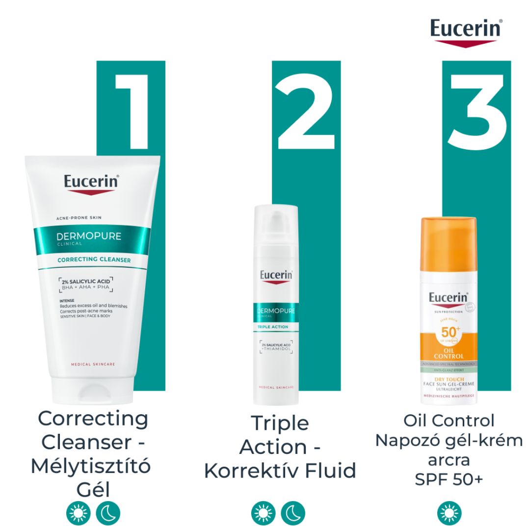 Őszi bőrápolási rutin zsíros, pattanásos bőrre –így segít az Eucerin DermoPure Clinical termékcsalád
